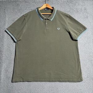 Fred Perry Twin Tipped Polo Shirt Green XXXL Punk Skinhead Subculture